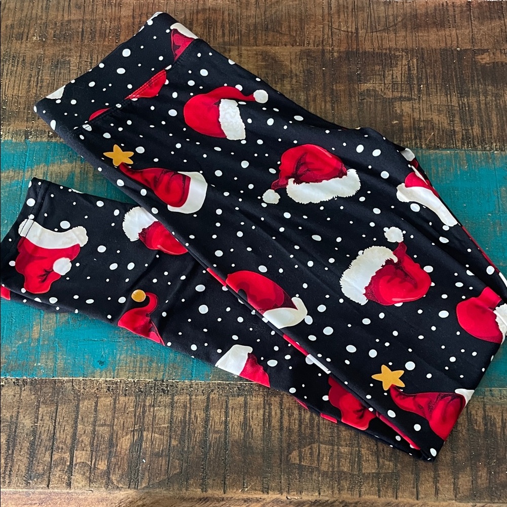 Festive Santa Print Leggings